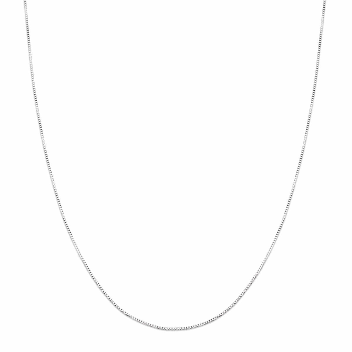 White Gold Venetian Chain Necklace