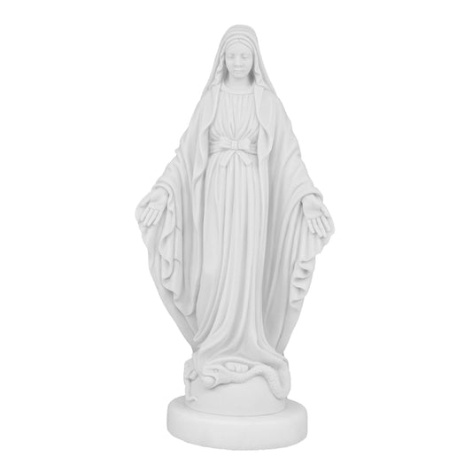 White Marble Dust Statue of Miraculous Mary