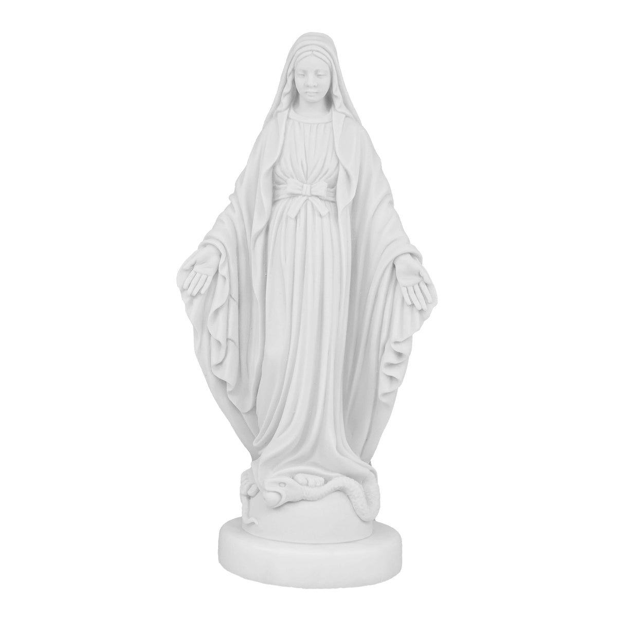 White Marble Dust Statue of Miraculous Mary