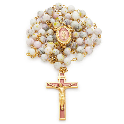 White Variegated Rosary of Our Lady of the Miraculous Medal