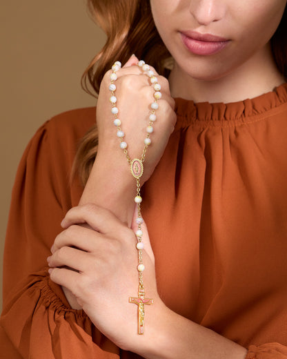White Variegated Rosary of Our Lady of the Miraculous Medal
