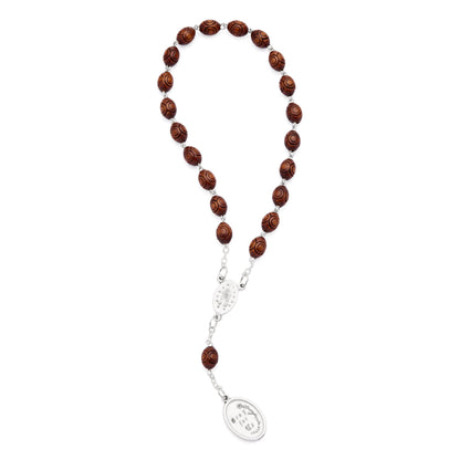Saint Jude Thaddeus Wooden Devotional Rosary