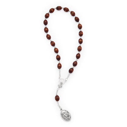 Saint Michael Wooden Devotional Rosary