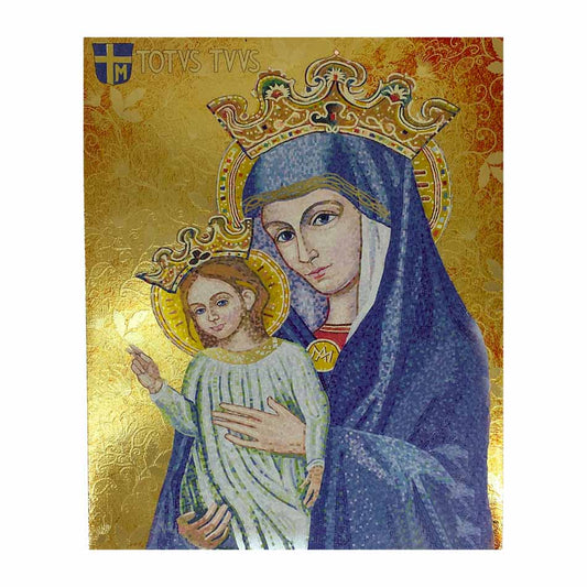 Wooden Icon with Gold Foil of Mater Ecclesiae