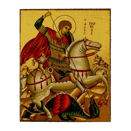 Wooden Icon of St. George