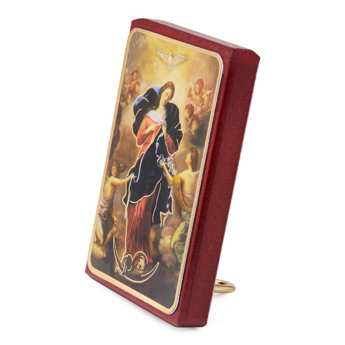 Wooden Picture of Mary Untier of Knots