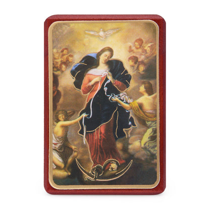 Wooden Picture of Mary Untier of Knots