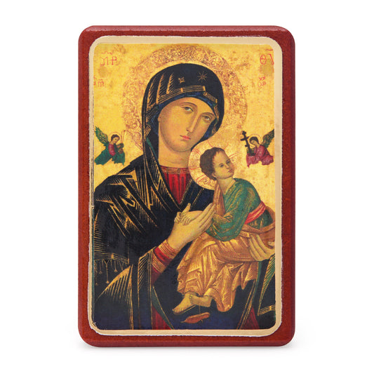 Wooden Picture of Our Lady of Perpetual Help