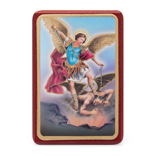 Wooden Picture of St. Michael
