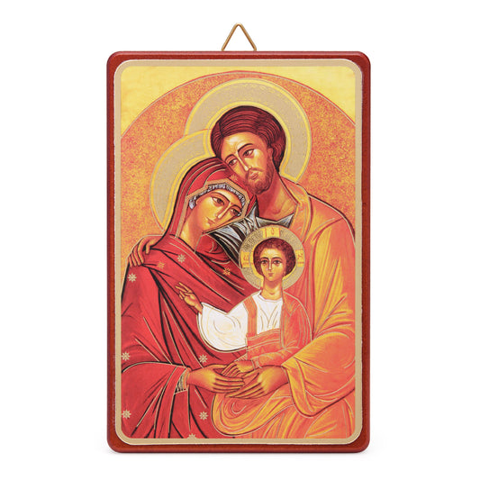 Wooden Picture of the Holy Family