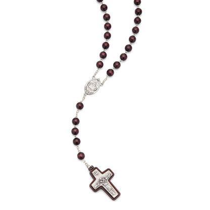Wooden Rosary with Pope Francis