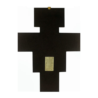 Wooden San Damian Crucifix with Gold Details