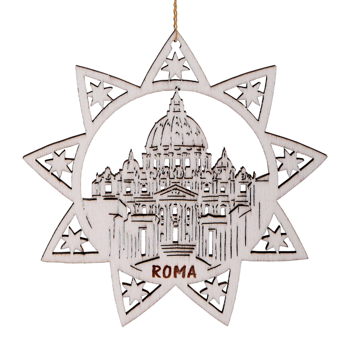 Wooden Star With St. Peter's Basilica