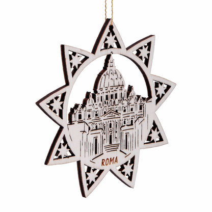 Wooden Star With St. Peter's Basilica