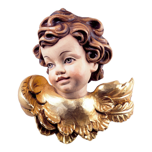 Wooden statue of Angel head
