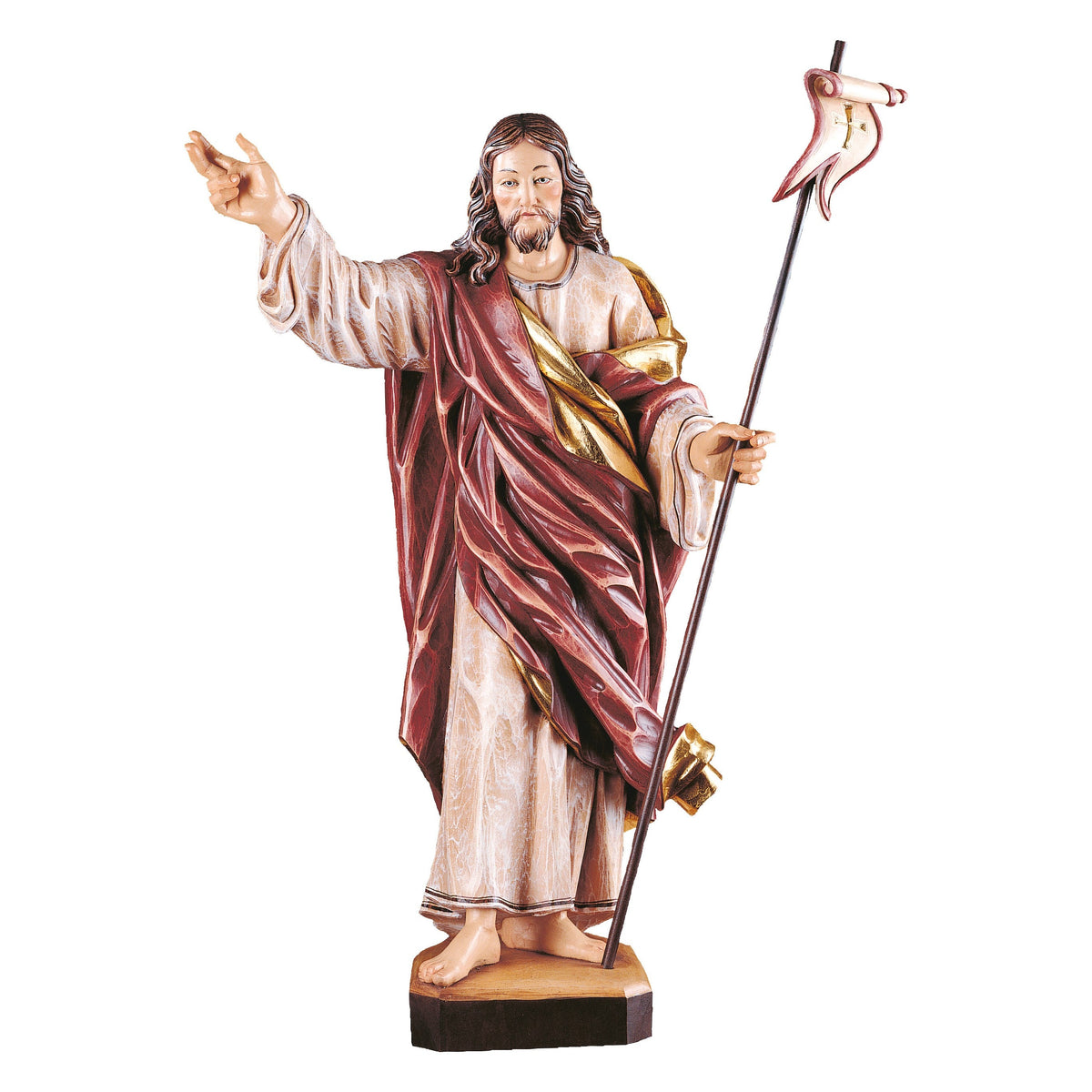 Wooden statue of Christ Resurrector