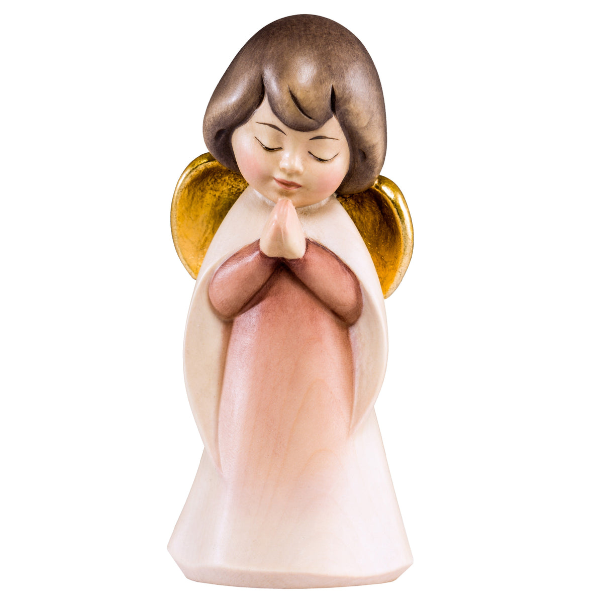 Wooden statue of Dream angel praying