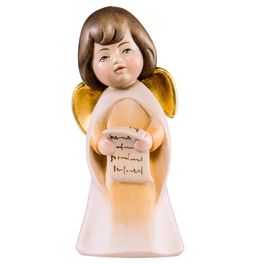 Wooden statue of Dream angel singing
