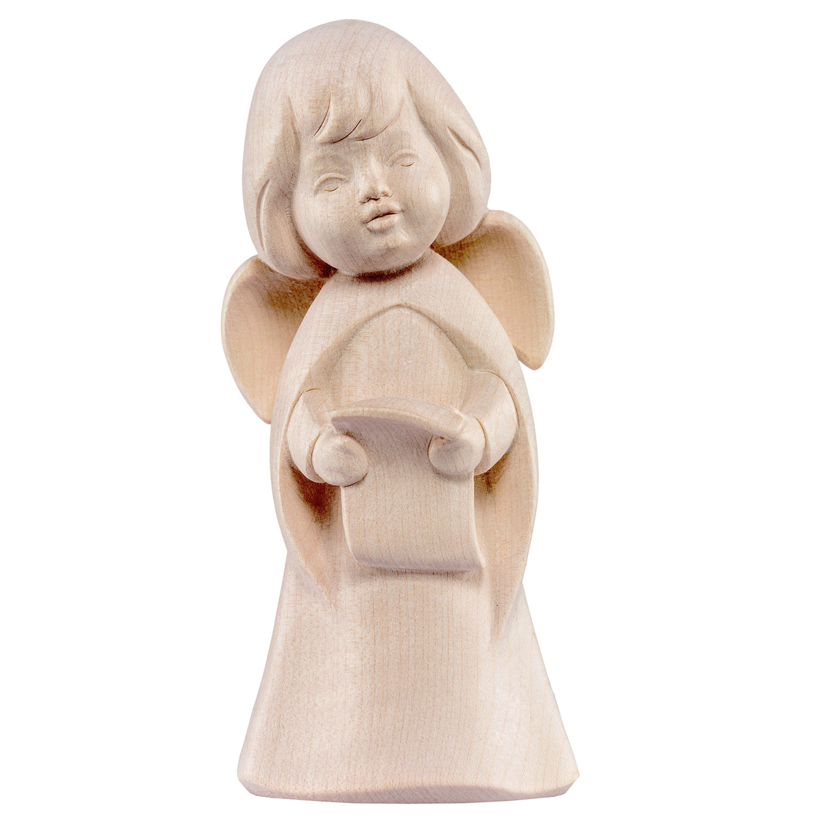 Wooden statue of Dream angel singing