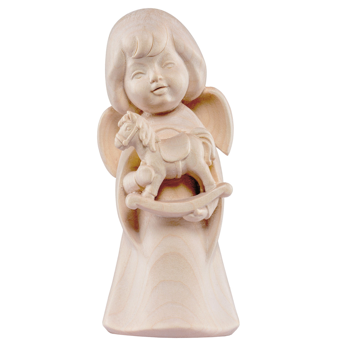 Wooden statue of Dream angel with horse