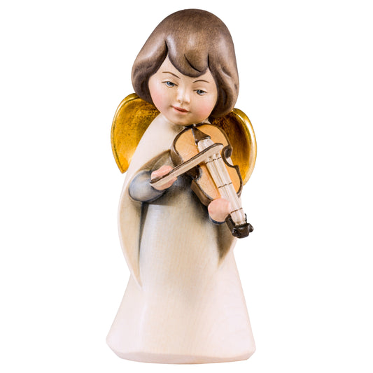 Wooden statue of Dream angel with violin