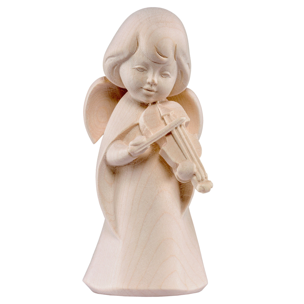 Wooden statue of Dream angel with violin