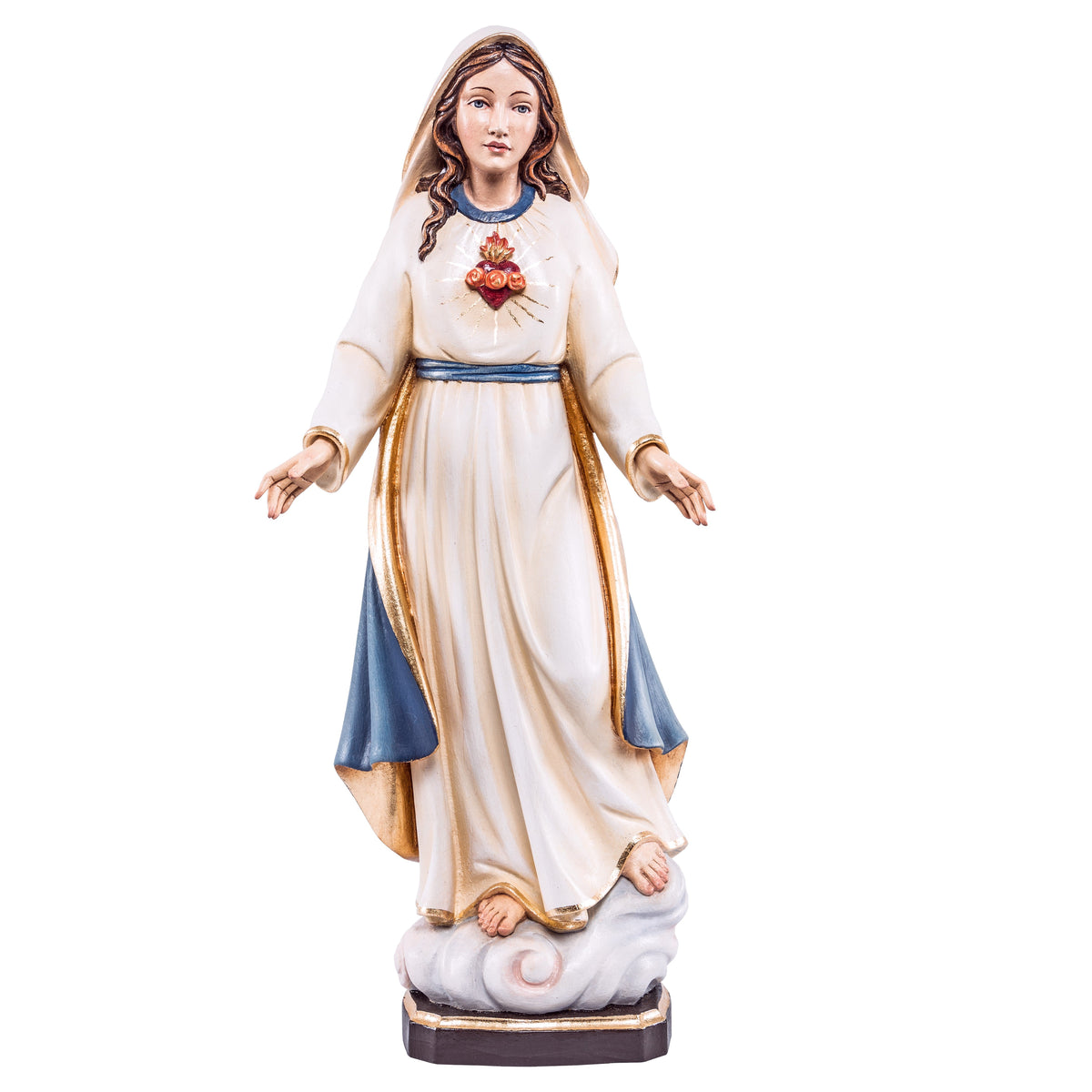 Wooden statue of Holy heart of Mary