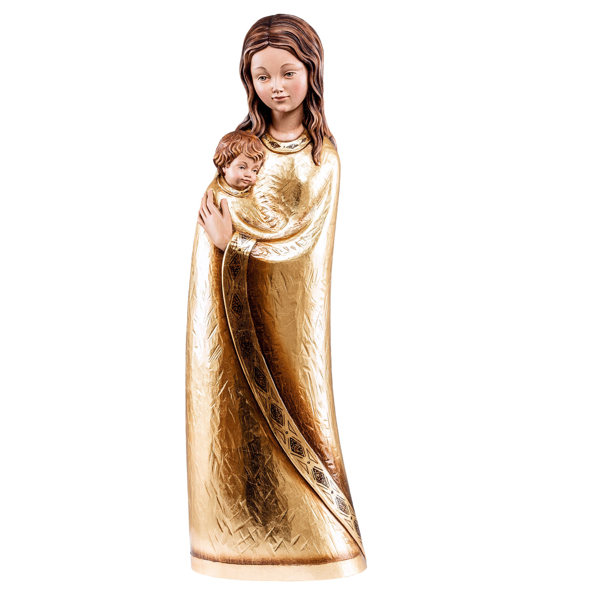 Wooden statue of Madonna Jasmine