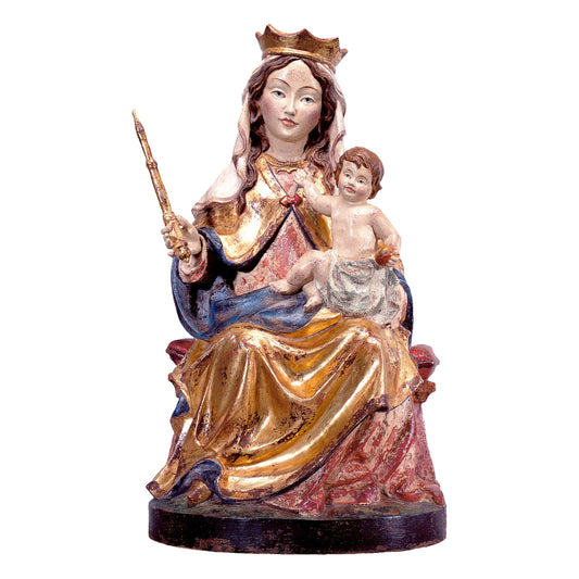 Wooden statue of Madonna of Dresden
