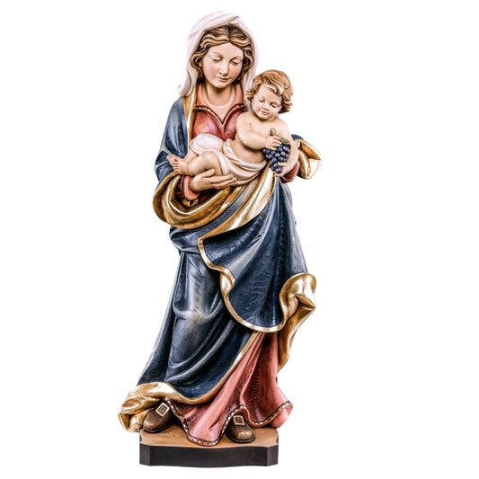 Wooden statue of Madonna of grapes