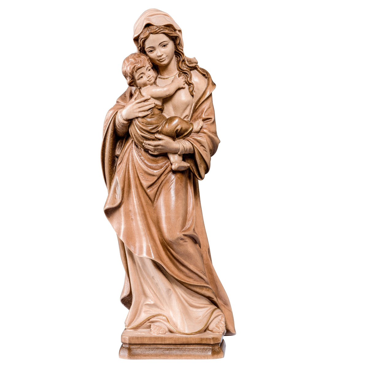 Wooden statue of Madonna of home