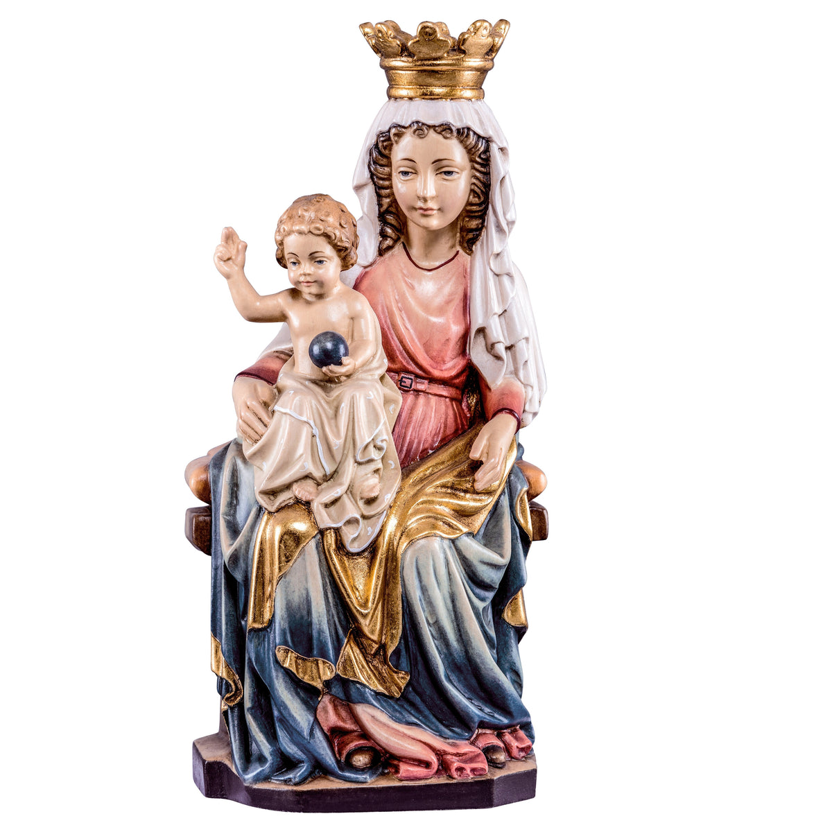 Wooden statue of Madonna of Prague