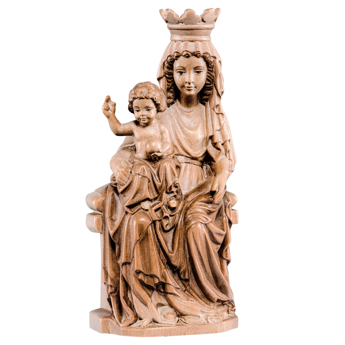 Wooden statue of Madonna of Prague