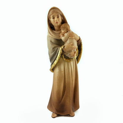 Wooden Statue of Madonna of the Streets Minimal Style