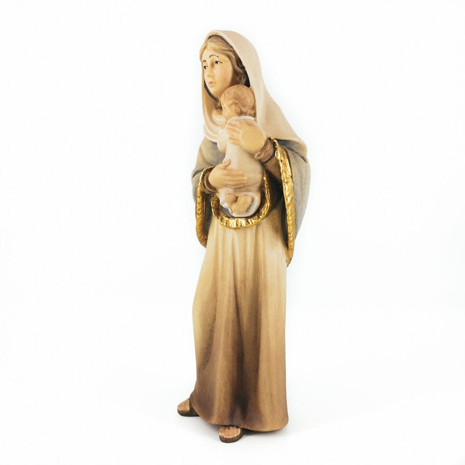 Wooden Statue of Madonna of the Streets Minimal Style