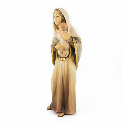 Wooden Statue of Madonna of the Streets Minimal Style