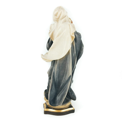 Wooden Statue of Virgin Mary with Baby Jesus