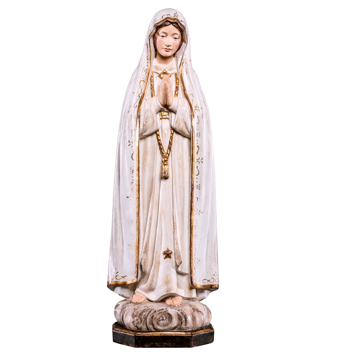 Wooden statue of Our Lady of Fátima