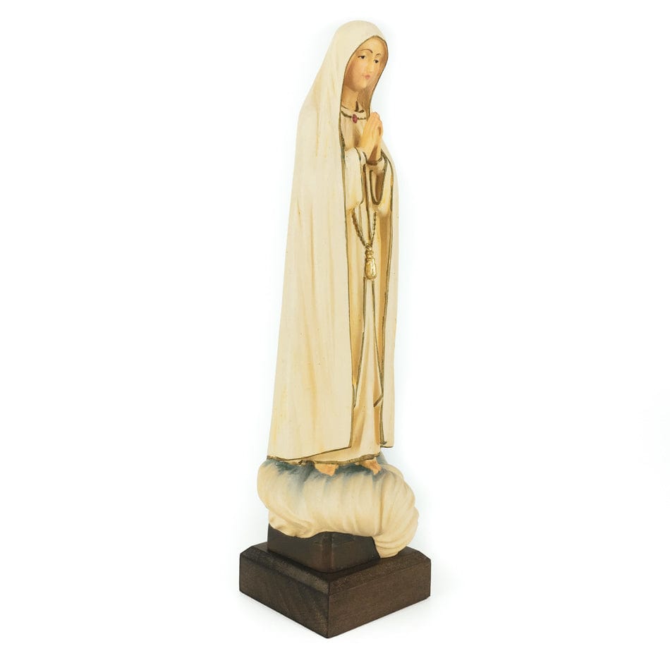 Wooden Statue of Our Lady of Fátima on the Clouds