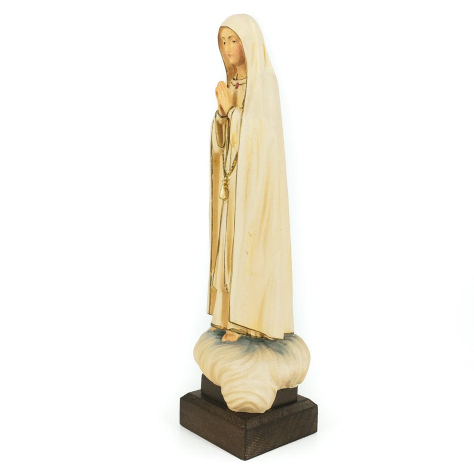 Wooden Statue of Our Lady of Fátima on the Clouds