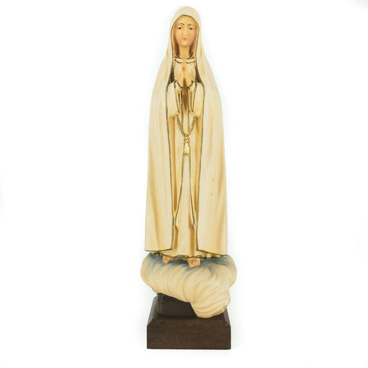 Wooden Statue of Our Lady of Fátima on the Clouds