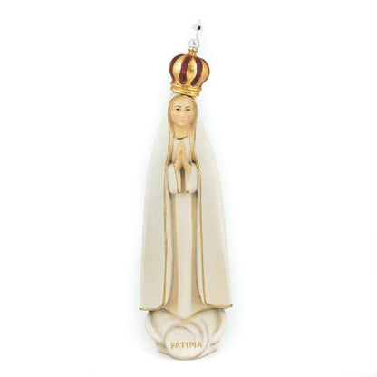 Wooden Statue of Our Lady of Fátima with Crown