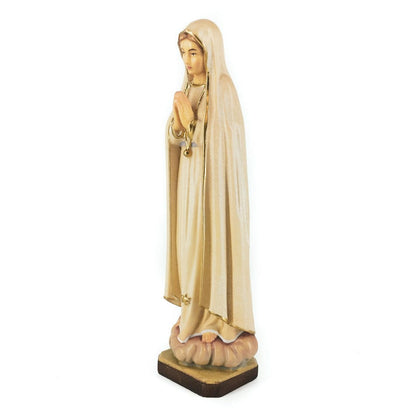 Wooden Statue of Our Lady of Fátima with Golden Chain
