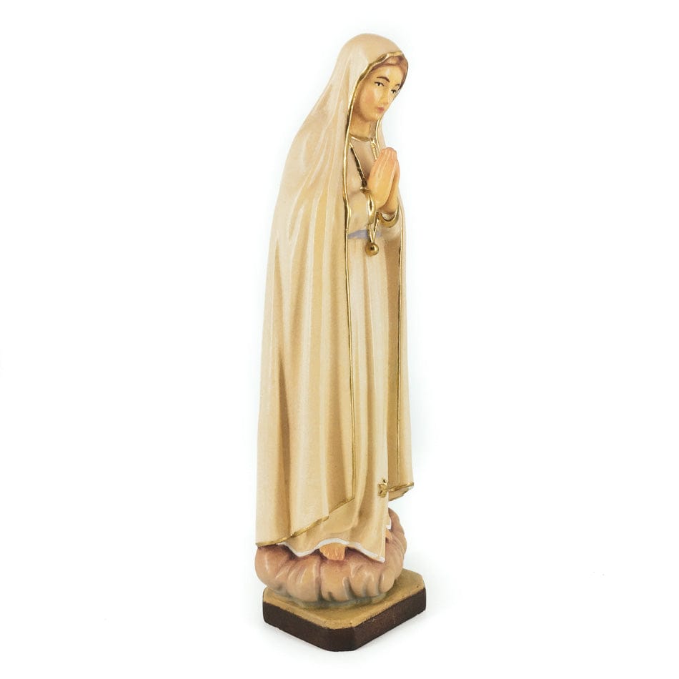 Wooden Statue of Our Lady of Fátima with Golden Chain