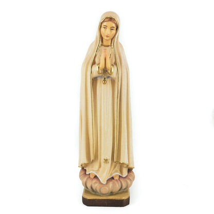Wooden Statue of Our Lady of Fátima with Golden Chain