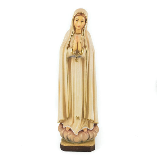 Wooden Statue of Our Lady of Fátima with Golden Chain