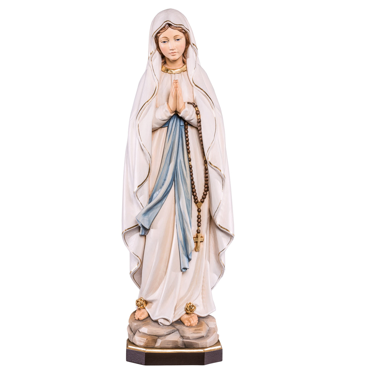 Wooden statue of Our Lady of Lourdes