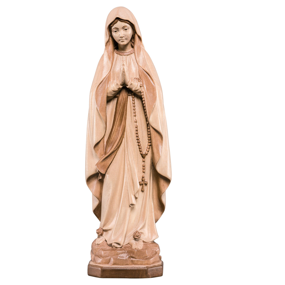 Wooden statue of Our Lady of Lourdes