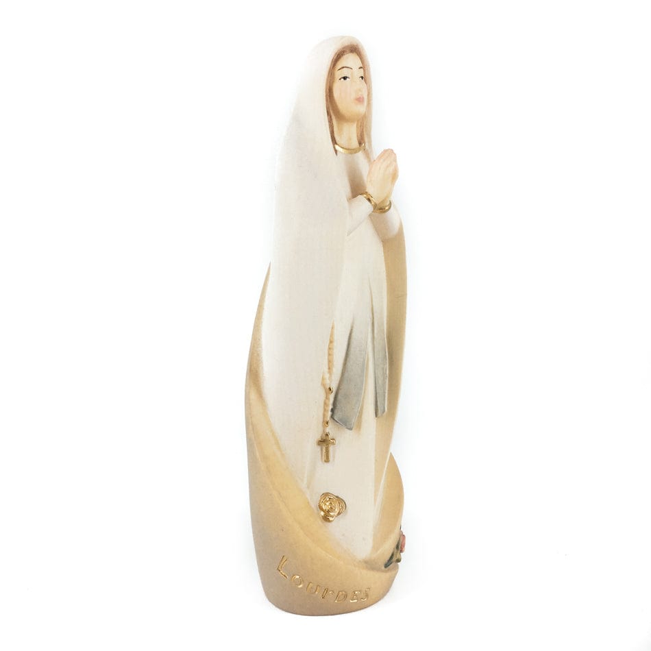 Wooden Statue of Our Lady of Lourdes Modern Style