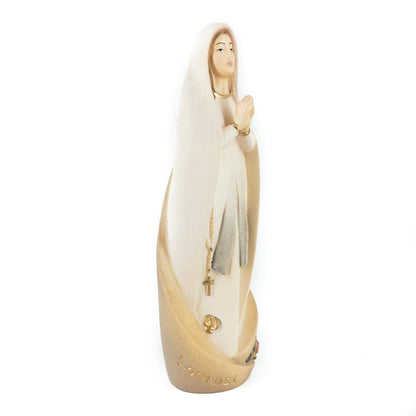 Wooden Statue of Our Lady of Lourdes Modern Style